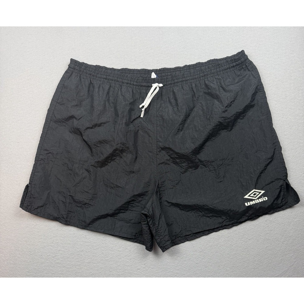 Vintage 80 90's UMBRO Black Athletic Shorts Size XL